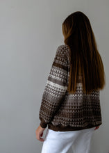 Load image into Gallery viewer, Vintage Brown Oversized Cardigan
