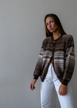 Load image into Gallery viewer, Vintage Brown Oversized Cardigan
