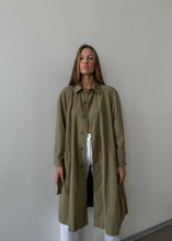 Load image into Gallery viewer, Vintage Green Oversized Rain Coat
