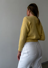 Load image into Gallery viewer, Vintage Yellow Cardigan
