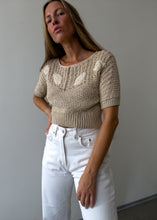 Load image into Gallery viewer, Vintage Beige Knitted Blouse
