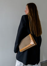 Load image into Gallery viewer, Vintage Beige Suede Handbag
