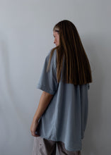 Load image into Gallery viewer, Vintage Grey Oversized Silky Blouse
