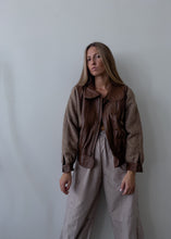 Load image into Gallery viewer, Vintage Brown Wool &amp; Leather Jacket
