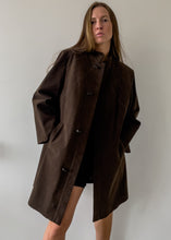 Load image into Gallery viewer, Vintage Brown Oversized Suede Coat
