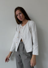Load image into Gallery viewer, Vintage White Crop Jacket
