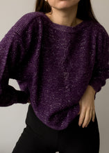 Load image into Gallery viewer, Vintage Purple Oversized Sweater
