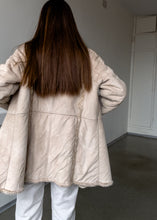 Load image into Gallery viewer, Vintage Beige Faux Fur Suede Coat

