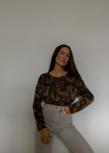 Load image into Gallery viewer, Vintage Leopard Print Blouse
