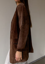 Load image into Gallery viewer, Vintage Brown Oversized Suede Jacket
