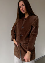 Load image into Gallery viewer, Vintage Brown Oversized Suede Jacket
