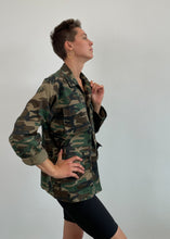 Load image into Gallery viewer, Vintage Green Brown Camouflage Oversized Jacket
