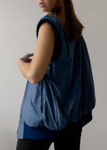 Load image into Gallery viewer, Vintage Blue Oversized Gilet

