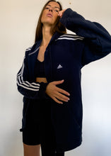 Load image into Gallery viewer, Vintage Blue Oversized Adidas Jacket
