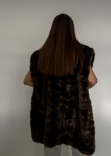 Load image into Gallery viewer, Vintage Brown Faux Fur Gilet
