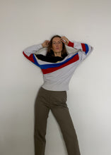 Load image into Gallery viewer, Vintage Oversized Stripy Sweatshirt

