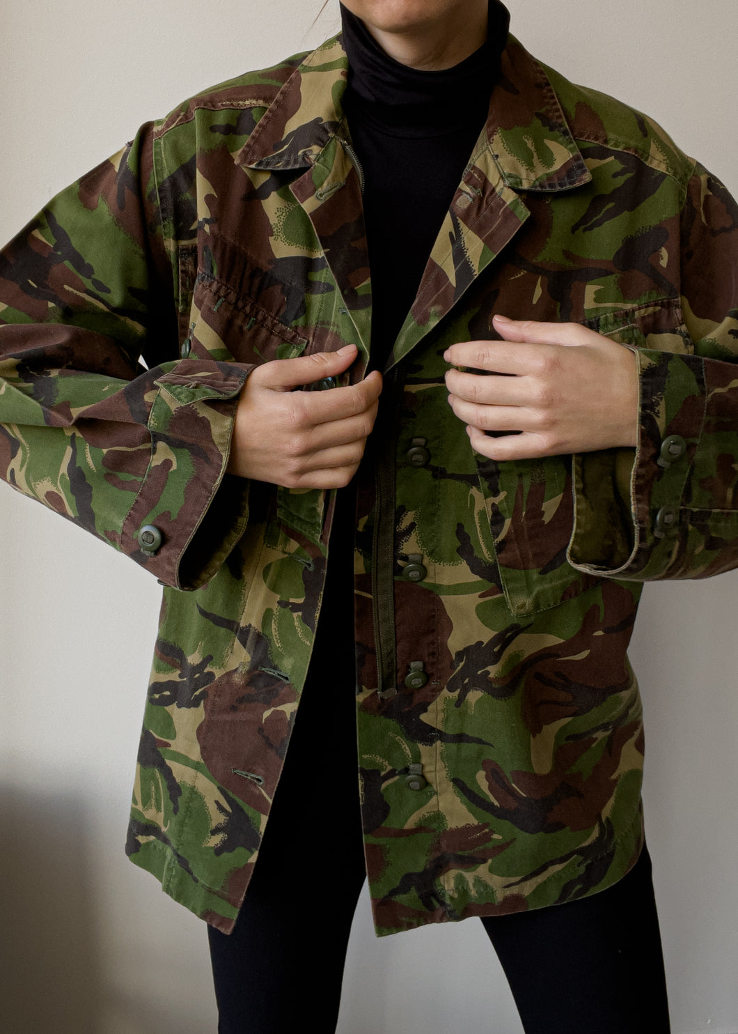 Vintage Camouflage Oversized Jacket